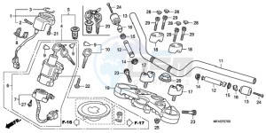 CBF1000SA Europe Direct - (ED / ABS) drawing HANDLE PIPE/TOP BRIDGE