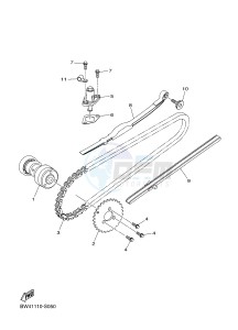 YZF250F YZ250F (BW47) drawing CAMSHAFT & CHAIN