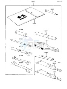 ZX 600 B [NINJA 600RX] (B1) [NINJA 600RX] drawing OWNER TOOLS