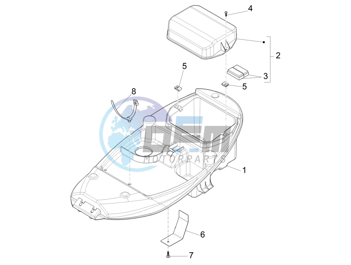 Helmet housing - Undersaddle