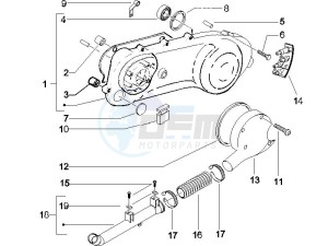 NRG 50 power DD drawing Crankcase cover - Crankcase cooling