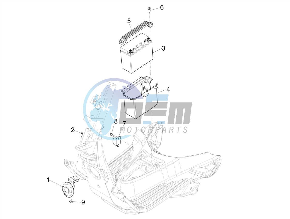 Remote control switches - Battery - Horn