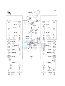 EN 500 C [VULCAN 500 LTD] (C6-C9) [VULCAN 500 LTD] drawing FRONT FORK