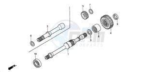 TRX350FE FOURTRAX 350 4X4ES drawing FINAL SHAFT