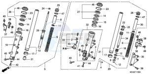 GL18009 France - (F / CMF) drawing FRONT FORK