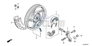 NSC110WHB drawing REAR WHEEL