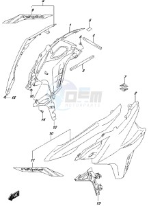 DL650 drawing SIDE COWLING (DL650AUEL7 E21) (FOR YU1)