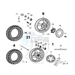 SAT 250 X drawing WHEELS