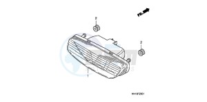 TRX400XD TRX400XD Australia - (U) drawing TAILLIGHT (TRX400EX8/X9/XC/XD)