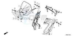 NC750SAG NC750S Europe Direct - (ED) drawing WINDSCREEN