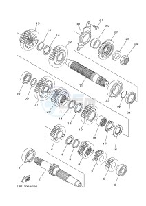 YFZ450R YFZ450RSE YFZ450R SPECIAL EDITION (1TD6 1TD7) drawing TRANSMISSION