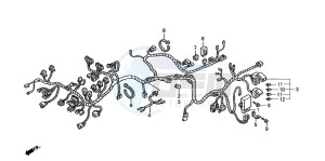 ST1100A drawing WIRE HARNESS (ST1100AN/AP/AR)