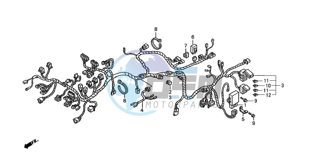 WIRE HARNESS (ST1100AN/AP/AR)