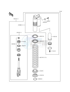 KX 125 H [KX125] (H1-H2) [KX125] drawing SHOCK ABSORBER