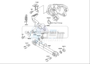 ZZR 600 (EU) drawing BRAKE PEDAL