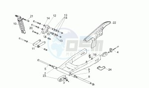 Tuareg Rally 50 drawing Swing arm