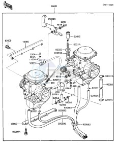 KZ 305 A [CSR] (A1-A2) [CSR] drawing CARBURETOR ASSY