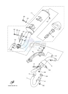 YFM700R YFM700RSE RAPTOR 700 SPECIAL EDITION (1VSE 1VSF) drawing EXHAUST