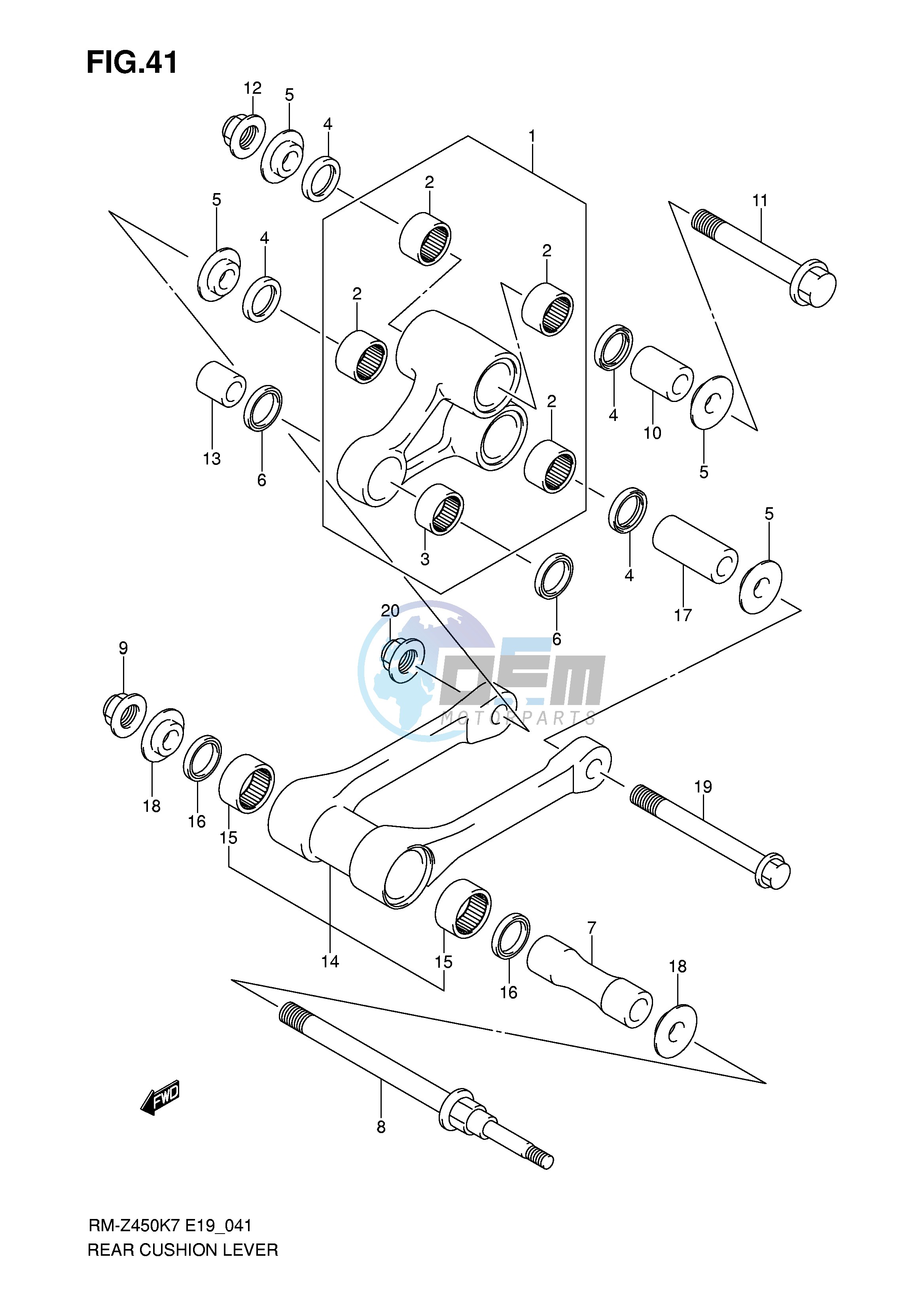 REAR CUSHION LEVER