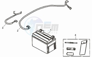 CELLO 50 45KMH drawing BATTERY