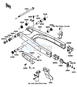 KL 650 A [KLR650] (A6-A9) [KLR650] drawing SWINGARM