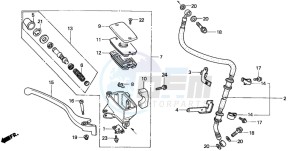 VT750C2 drawing FR. BRAKE MASTER CYLINDER