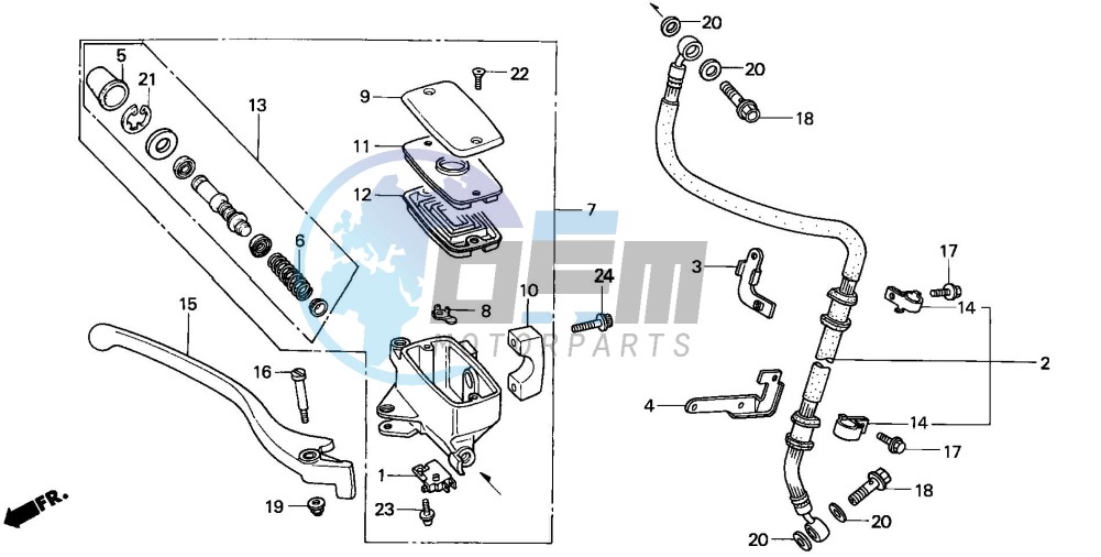 FR. BRAKE MASTER CYLINDER