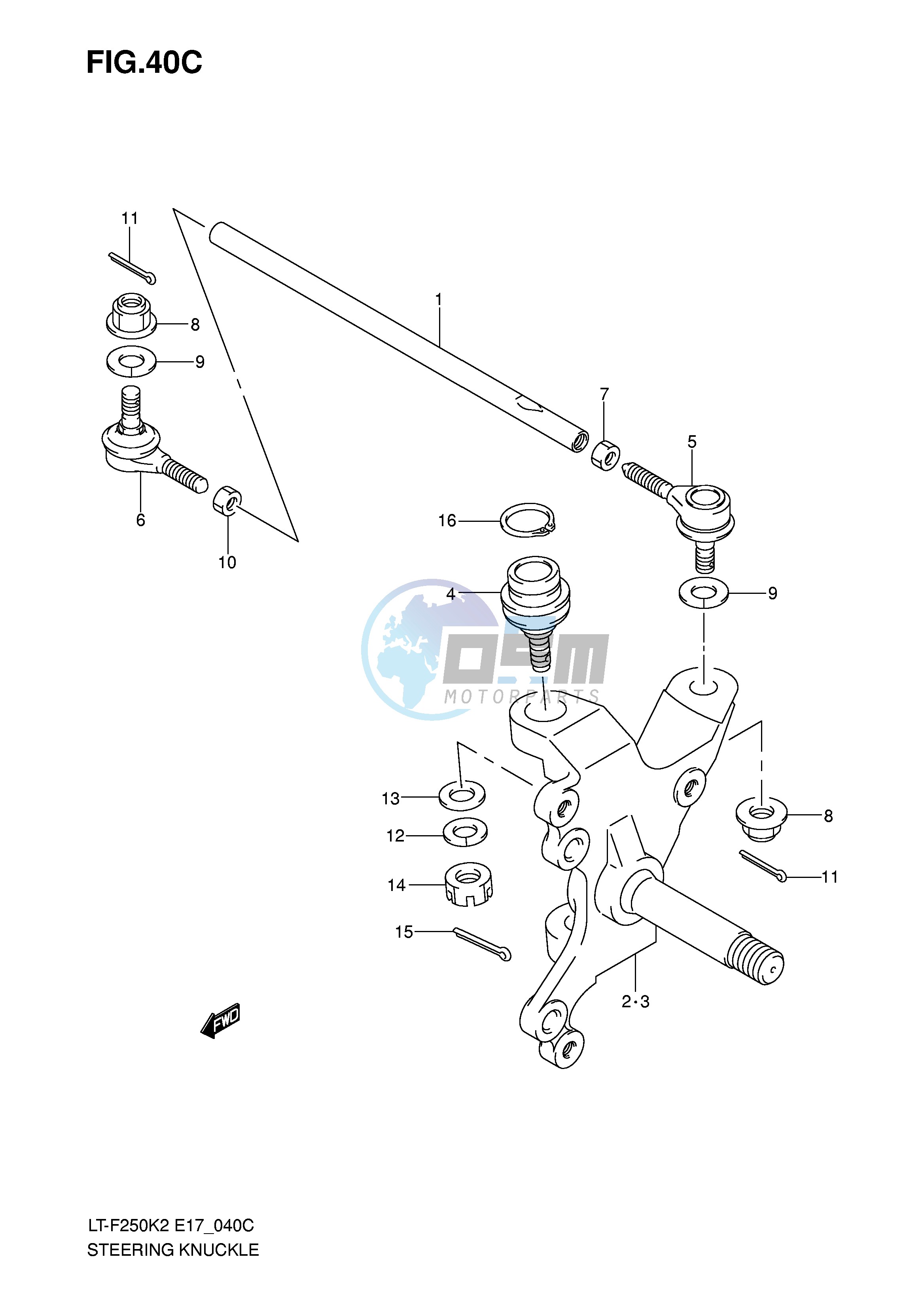 STEERING KNUCKLE (MODEL K5 K6)