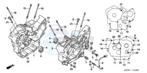 NT700VAA Europe Direct - (ED / ABS) drawing CRANKCASE