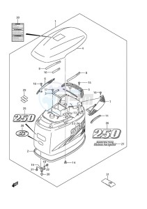 DF 250 drawing Engine Cover (DF 250S)