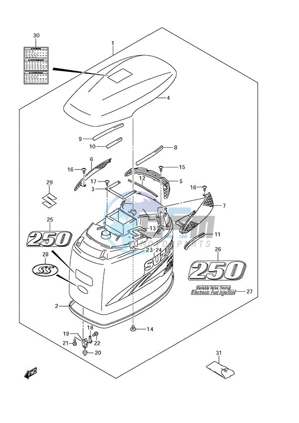 Engine Cover (DF 250S)