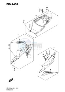 GSX-R750 drawing FRAME COVER L6 (YSF)