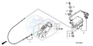 CBR1000RA9 France - (F / ABS CMF REP) drawing SERVO MOTOR