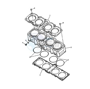 YZF R 750 drawing CYLINDER