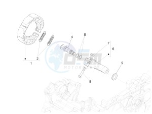 NRG POWER DT 50 drawing Rear brake - Brake jaw