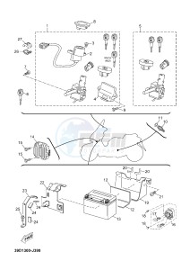 YP250RA EVOLIS 250 ABS (1YS8) drawing ELECTRICAL 1