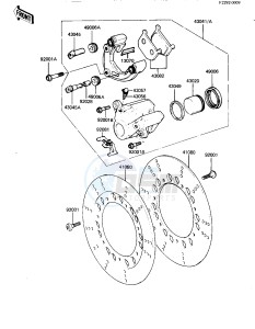 KZ 550 D [GPZ] (D1) [GPZ] drawing FRONT BRAKE