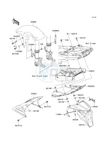 ZX 600 M [NINJA ZX-6RR] (M1) [NINJA ZX-6RR] drawing FENDERS