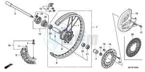 CRF450X9 Europe Direct - (ED) drawing FRONT WHEEL