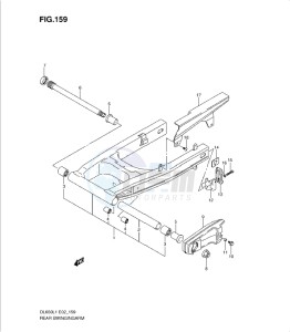 DL650 drawing REAR SWINGING ARM