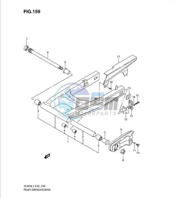 REAR SWINGING ARM