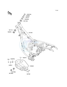 KL 250 G [SUPER SHERPA] (G9F) G9F drawing FRAME