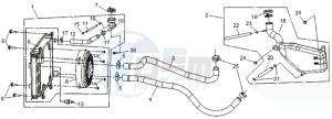 QUADRAIDER 600 DELUXE drawing RADIATOR