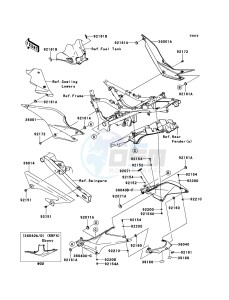 NINJA 250R EX250KCF GB XX (EU ME A(FRICA) drawing Side Covers/Chain Cover