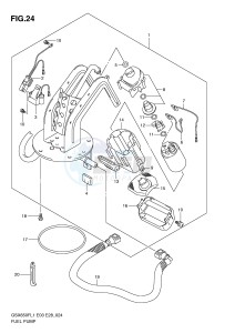 GSX650F (E3-E28) Katana drawing FUEL PUMP