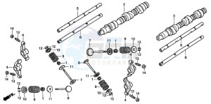 GL1500C drawing CAMSHAFT/VALVE