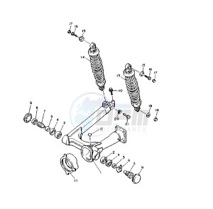 XV VIRAGO 11000 drawing REAR ARM