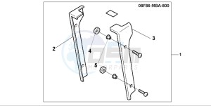 VT750C3 drawing RADIATOR COVER