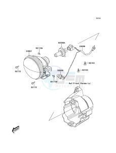 KVF300 KVF300CCF EU drawing Headlight(s)