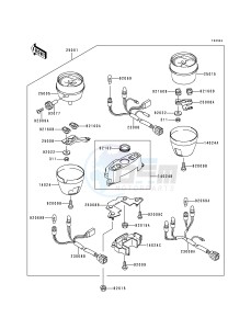 ZR 550 B [ZEPHYR] (B1-B4) [ZEPHYR] drawing METER-- ZR550-B3_B4- -